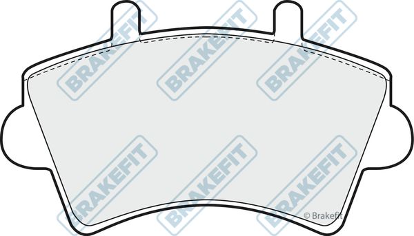 APEC BRAKING Комплект тормозных колодок, дисковый тормоз PD3055